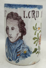 Lord Nelson Centenary Continental Tin Glaze (Faience/Delft) Portrait Tankard, circa 1905.