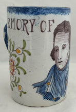 Lord Nelson Centenary Continental Tin Glaze (Faience/Delft) Portrait Tankard, circa 1905.