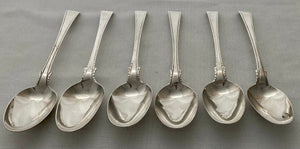 Georgian, George III, Six Silver Tablespoons. London 1770 Richard Redrick. 13.2 troy ounces.