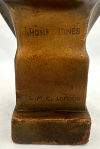 George VI Bronzed Plaster Bust, After Ernest Shone-Jones.