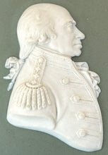 Admiral Lord Richard Howe, 1st Earl Howe, Wedgwood Green Jasperware Portrait Profile Plaque.