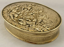 Early 20th Century Gilt Metal Picture Snuff Box.