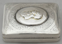 Vice Admiral Horatio Nelson, 1st Viscount Nelson, Silver Portrait Snuff Box. Birmingham 1805 William Pugh. 1.6 troy ounces.
