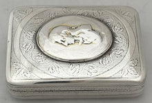 Vice Admiral Horatio Nelson, 1st Viscount Nelson, Silver Portrait Snuff Box. Birmingham 1805 William Pugh. 1.6 troy ounces.
