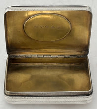 Vice Admiral Horatio Nelson, 1st Viscount Nelson, Silver Portrait Snuff Box. Birmingham 1805 William Pugh. 1.6 troy ounces.