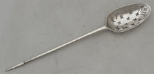George II Silver Shell Back Mote Spoon. London Circa 1748, Samuel Holmes.