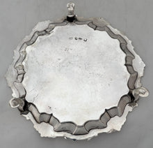 George II Silver Waiter, Provenance: Collection of Charlie & Shirley Watts. London 1753 William Justis. 9.9 troy ounces.