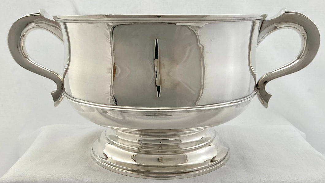 George V Silver Twin Handled Bowl. London 1928 Garrard & Co. Ltd. 43 troy ounces.