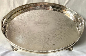Large Victorian Silver Plated Gallery. Charles Edward Nixon of Sheffield, circa 1894.