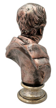 The Duke of Wellington, A Silver Plate on Copper Bust in the Manner of Elkington.