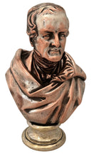 The Duke of Wellington, A Silver Plate on Copper Bust in the Manner of Elkington.