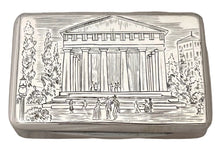 Austrian Silver Theseus Temple Snuff Box. Vienna 1848, 2.7 troy ounces.