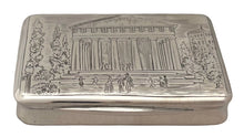 Austrian Silver Theseus Temple Snuff Box. Vienna 1848, 2.7 troy ounces.