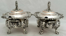 George IV Pair of Old Sheffield Plate Armorial Sauce Tureens and Covers, circa 1820.