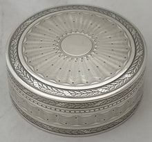 French Silver Circular Box, Circa 1910. 2.5 troy ounces.