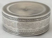 French Silver Circular Box, Circa 1910. 2.5 troy ounces.