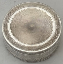 French Silver Circular Box, Circa 1910. 2.5 troy ounces.
