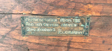 HMS Foudroyant, 1897 Wreck Salvaged Oak and Copper Inkstand.