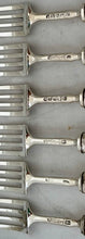 George IV Silver and Carved Mother of Pearl Dessert Knives & Forks for Twelve. Sheffield 1824 - 29, Aaron Hadfield.