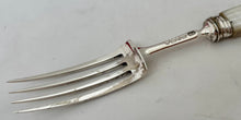George IV Silver and Carved Mother of Pearl Dessert Knives & Forks for Twelve. Sheffield 1824 - 29, Aaron Hadfield.