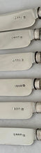 George IV Silver and Carved Mother of Pearl Dessert Knives & Forks for Twelve. Sheffield 1824 - 29, Aaron Hadfield.