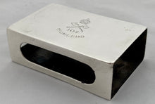 George V Silver Matchbox Holder: 107th Pioneers, Indian Army. London 1912 Goldsmiths & Silversmiths Co. Ltd. 1.4 troy ounces.