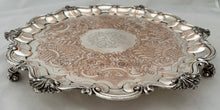 Late Georgian Old Sheffield Plate Salver, Arms of Crompton. T & J Crewsick, circa 1820 - 1840.