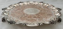 Late Georgian Old Sheffield Plate Salver, Arms of Crompton. T & J Crewsick, circa 1820 - 1840.