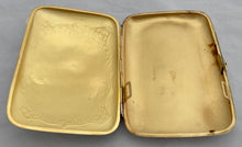 Edwardian Silver Cigar Case. Birmingham 1908 Elkington & Co. Ltd. 5.5 troy ounces.