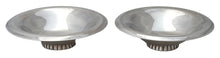 Elizabeth II Pair of Modernist Silver Dishes. London 1988, Asprey. 4.4 troy ounces.