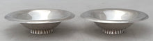 Elizabeth II Pair of Modernist Silver Dishes. London 1988, Asprey. 4.4 troy ounces.