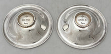 Elizabeth II Pair of Modernist Silver Dishes. London 1988, Asprey. 4.4 troy ounces.