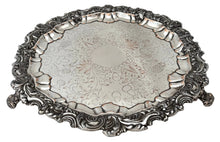 Early Victorian Silver Plate on Copper Salver, circa 1850.