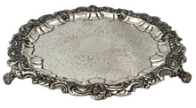 Early Victorian Silver Plate on Copper Salver, circa 1850.