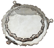 Early Victorian Silver Plate on Copper Salver, circa 1850.