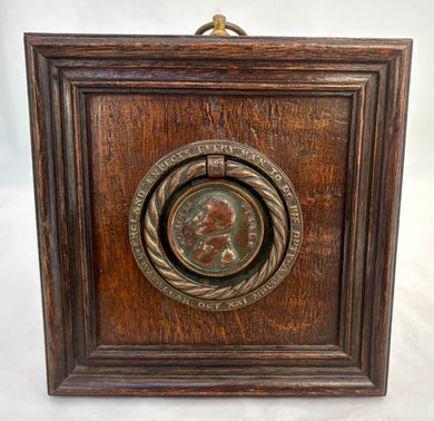 Admiral Nelson 'England Expects Every Man To Do His Duty' Battle of Trafalgar Framed Drawer Handle.