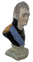 Emperor Alexander I of Russia, Early 19th Century Staffordshire Pottery Bust in the Manner of Wood and Caldwell.