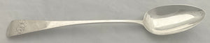 Georgian, George III, Silver Basting Spoon. London 1814 George Day. 3.1 troy ounces.