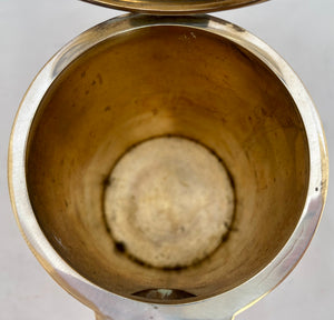 Victorian Neoclassical Bacchanalian Electrotype Copper & Brass Beer Jug, circa 1870.