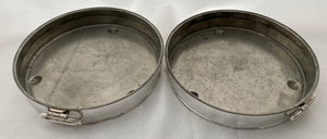 Georgian, George III, Old Sheffield Plate, Pair of Heated Dishes, circa 1815.