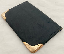 Edwardian Gold Mounted Leather Wallet. London 1910 Franz Schiebner.