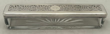 George IV Silver and Cut Glass Dressing Table Box. London 1829 Archibal Douglas. 2.3 troy ounces.