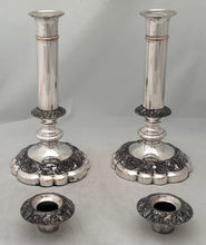 Pair of George IV Old Sheffield Plate Candlesticks. Roberts, Cadman & Co. Circa 1820.