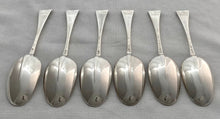 Georgian, George I, Six Silver Hanoverian Tablespoons. London 1722 James Morson. 12.9 troy ounces.