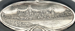 Silver Plated Relief Plaque of Windsor Castle.