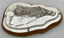 Silver Plated Relief Model of Gibraltar & Harbour.