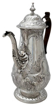 George III Silver Coffee Pot. London 1802 William Hall. 23.5 troy ounces.