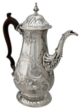 George III Silver Coffee Pot. London 1802 William Hall. 23.5 troy ounces.