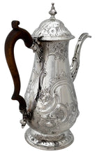 George III Silver Coffee Pot. London 1802 William Hall. 23.5 troy ounces.