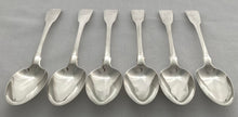 Georgian, George III, Six Silver Tablespoons. London 1812 Eley, Fearn & Chawner. 13.5 troy ounces.